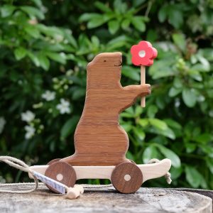 marmotte à tireren bois artisanal
